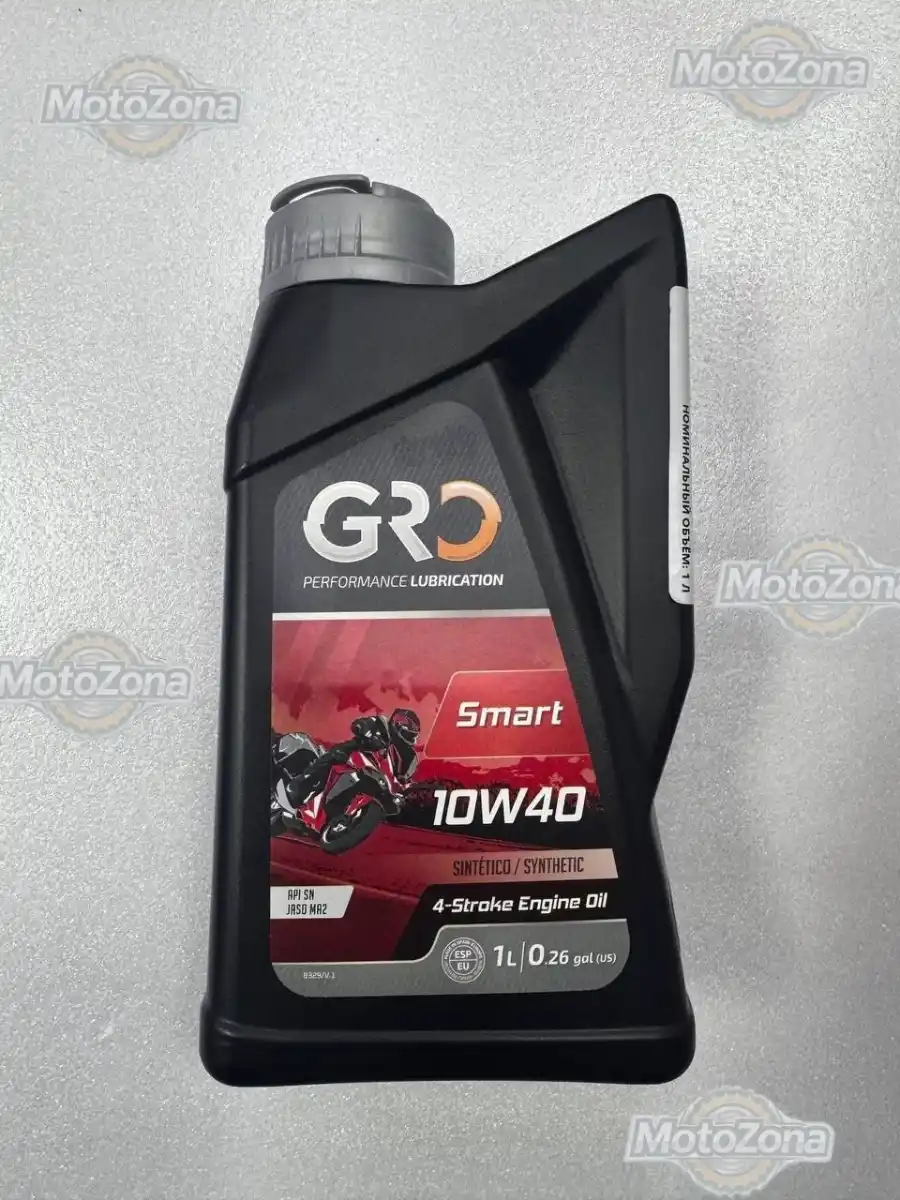 Синтетическое моторное масло для мотоциклов 4Т GRO SMART 10w40